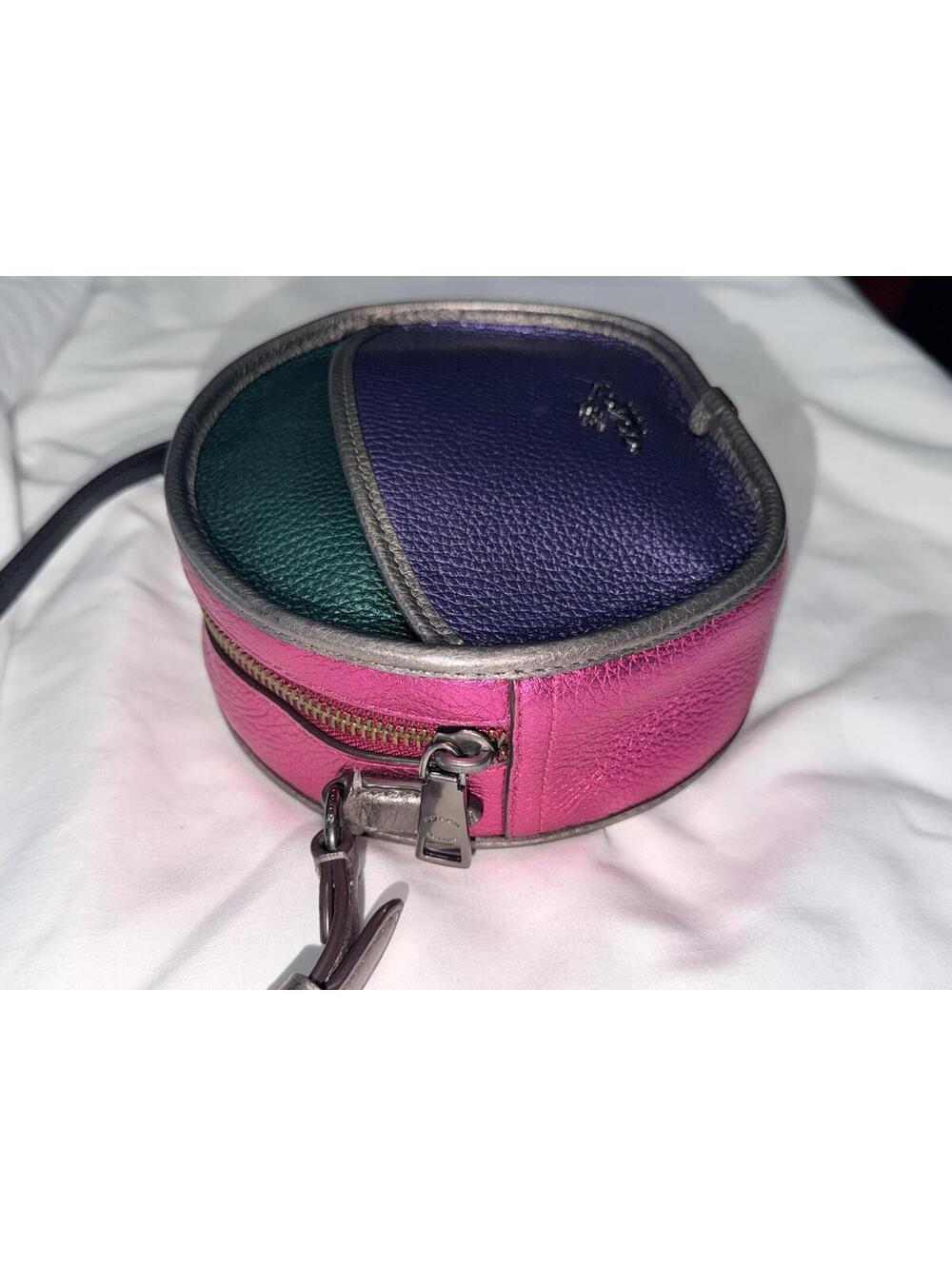 Coach Canteen Bag in Metallic Colorblock Leather - Picture 4 of 8